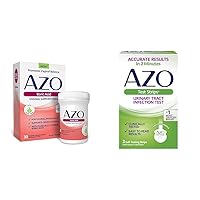 AZO Boric Acid Vaginal Suppositories Helps Support Odor Control and Balance Vaginal PH, 30 Count Urinary Tract Infection (UTI) Test Strips, Accurate Results in 2 Minutes, 3 Count