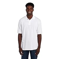 Men's Short Sleeve Polo Shirts, SpotShield Stain Resistant, Sizes S-5x