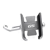 For BM-&W F650GS F700GS F800GS F750GS F850GS C650GS R1200GS R1250GS Motorcycle CNC Handlebar Mobile Phone Holder GPS Stand Bracket Phone Mount Holder Bracket ( Color : Rearview mirror without USB(1) )