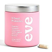 Eve V Good Probiotics | Vaginal Health Supplement | 3 Premium Strains, 25 Billion CFU | Better Gut Health | 30 Vege Capsules (30 Day Supply)