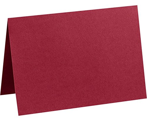 A2 Folded Card (4 1/4 x 5 1/2) - Garnet Red (250 Qty.)