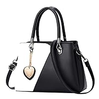 Fiu Women's Shoulder Bag, Crossbody Handbag, Crossbody Bag, 2-Way PU Leather, Heart-shaped, Stylish, School, Business