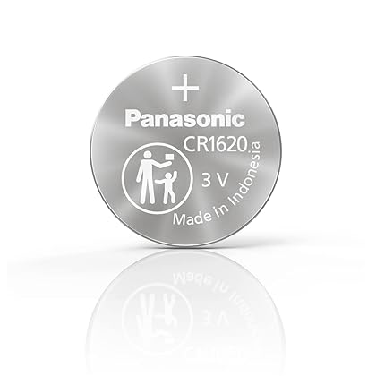 Panasonic CR1620 3.0 Volt Long Lasting Lithium Coin Cell Batteries in Child Resistant, Standards Based Packaging, 2-Battery Pack