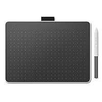 Wacom One Medium Bluetooth Graphics Drawing Tablet, 9.9 x 7.1 inch; Compatible with Chromebook, Mac, Windows and Android for digital art, photo editing, design; Includes creative software and training