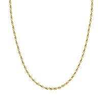 PAVOI 14K Gold Plated Curb Paperclip Box Sphere Bead Snake Herringbone and Figaro Chain Adjustable Necklace