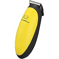 Dog Trimmer for Grooming At-Home, Palm Sized Micro Trimmer, Battery Operated Yellow