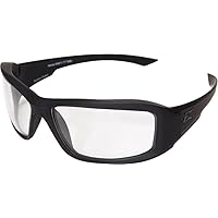 Eagle Claw Edge Eyewear Hamel Thin Temple Glasses, Matte Black Frame / Clear Vapor Shield Lens