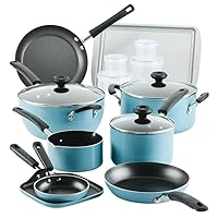 20 Pc Easy Clean Aluminum Nonstick Cookware Pots and Pans Set, Cookware Sets