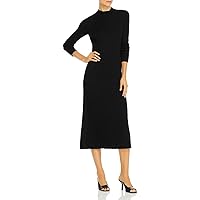 Vince Women's Variegated Rib Turtleneck Dress