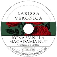 Kona Vanilla Macadamia Nut Guatemalan Coffee (Single Serve K-Cup Pods) (Gourmet, Naturally Flavored, Whole Coffee Beans) (12 pods, ZIN: 576666) - 2 Pack