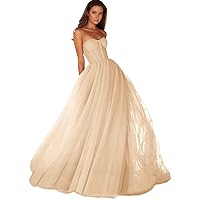 Sweetheart Ball Gown Prom Dress Dresses 2024 Tulle Long Women Formal Evening Gowns Lace up Back