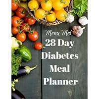 28 Day Diabetes Diet Meal Planner-Menu Me! Lower Carb Menus & Easy Recipes