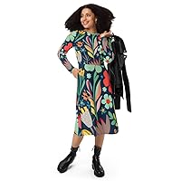 Chic Comfort Midi Dress with Sleeves Stylish and Versatile Wardrobe Staple