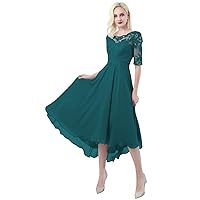 Tea Length Mother of The Bride Dresses for Wedding Guest Dresses for Mother of Groom with Sleeves