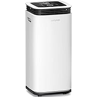 Waykar 5000 Sq. Ft Home Dehumidifier with Drain Hose for Basements, Large & Medium Sized Rooms, and Bathrooms with Intelligent Touch Control and 4 Air Outlets, 24 Hr Timer, and 1.19 Gallon Water Tank