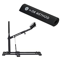 The DB Method Perfect Squat Machine and Machine Mat - Workout Equipment for Home Gym, Exercise Leg and Glutes, Lower Body Fitness Workouts, Training for Total-Body, Easy Setup, Foldable for Storage