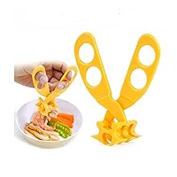Baby Food Scissor Food Cutter, Multifunction Masher Grinder Chopper Crusher, Home and Kitchen Food Slicer, with Travel Case, Perfect for Babies & Toddlers