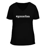 #gonorrhea - Women's Soft & Comfortable Hashtag Deep V-Neck T-Shirt