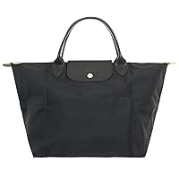 Longchamp L1623 919 Le Pliage Green Recycled Canvas Top Handle Bag M Women's