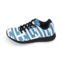 Greece Flag Men's Lightweight Breathable Running Shoes Fashion Sneaker