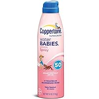 Coppertone Water Babies Quick Cover Sunscreen Lotion Spray, SPF 50, 6-Ounce Bottles (Pack of 2)