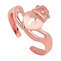 ROSE GOLD CLADDAGH TOE RING - Gold Purity:: 10K