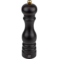 870422/1 Peugeot Pepper Mill, Wooden, Coarseness Adjustable, Capacity 1.1 oz (30 g), 8.7 inches (22 cm), Manual, Made in France, Chocolate Paris