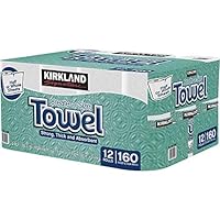 Kirkland Signature qert Premium Big Roll Paper Towels 12-roll, 160 Sheets Per Roll - 2 Pack
