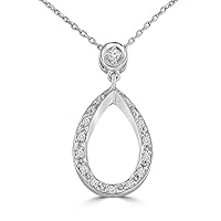 0.33 Ct Ladies Round Cut Diamond Pendant/Necklace