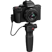 Panasonic Lumix DC-G100VEG-K DSLM Camera, 20.3MP CMOS Sensor, 4K Video, 5-Axis Hybrid IS, Nokia OZO Audio Technology, Selfie Video Mode, Hand Grip/Tripod, Black