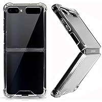 Clear Case for Galaxy Z Flip,Z Flip 5G Case,Ultra Thin Crystal Soft TPU Rubber Scratch Resistant Anti-Slip Phone Case for Samsung Galaxy Z Flip/Z Flip 5G (Clear)