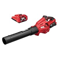 SKIL PWR CORE 40 Brushless 40V 530 CFM Cordless Leaf Blower Kit, Variable Speed with Power Boost, Includes 2.5Ah Battery and Auto PWR Jump Charger- BL4713C-11