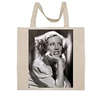 Irene Dunne - A Nice Graphic Cotton Canvas Tote Bag FCA #FCAG305941