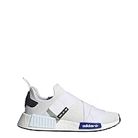 adidas Women's NMD_r1 Sneaker, White/Lucid Blue/Black, 10.5