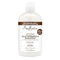 SheaMoisture Daily Hydration Shampoo 100% Virgin Coconut Oil for All Hair Types Sulfate-Free 13 oz