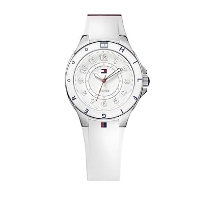 Tommy Hilfiger Women's 1781271 Stainless Steel Watch with White Silicone Band