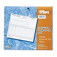 Snap-Off Shipper / Packing List, Three-Part Carbonless, 50 Forms