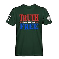 Truth Will Set You Free Mens Patriotic Shirt