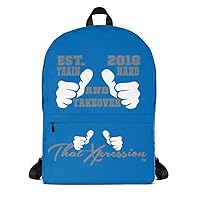Fashion Fitness Train Hard And Takeover EST 2018 Royal Backpack Laptop Gym Bag