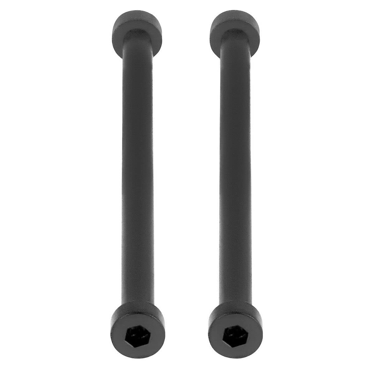 Ewatchparts TUBE BAR SCREW BAR B & R COMPATIBLE WITH BELL ROSS BR-03-92 03-94 BLACK PVD LEATHER BAND