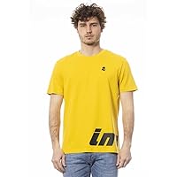 Invicta Sunshine Yellow Crew Neck Tee with Logo Men's Print