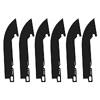 TRUE Knife Replacement Blades, 6 Replaceable Blade Set, 3.5 in Drop Point, Compatible with TRU-FMK-1002, TRU-FMK-1005, TRU-FMK-1009, TRU-FMK-0005, TRU-FMK-1001, TRU-FMK-1003, TRU-FMK-0010