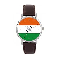 India Flag Watch 38mm Case 3atm Water Resistant Custom Designed Quartz Movement Luxury Fashionable