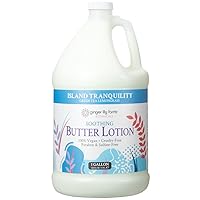 Botanicals Soothing Butter Lotion for Dry Skin, Island Tranquility, 100% Vegan & Cruelty-Free, Green Tea Lemongrass Scent, 1 Gallon (128 fl oz) Refill