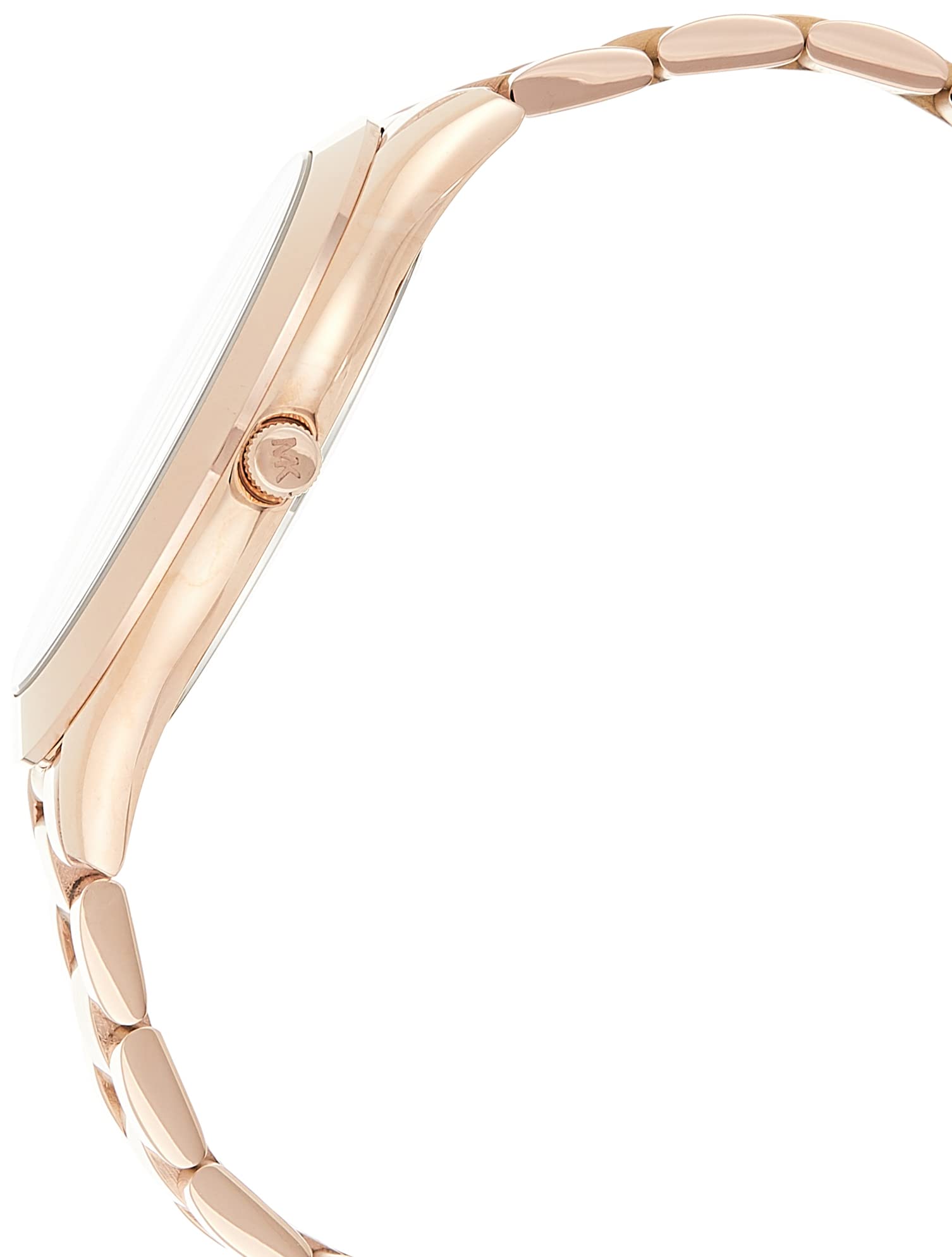 Michael Kors Women's 'Slim Runway' Quartz Stainless Steel Watch, Color:Rose Gold-Toned (Model: MK3181)