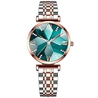Stainless Steel Band Clock Female Rhinestone Dial Dress Watches for Women