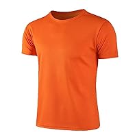 Quick-Drying Round Neck Sport Gym Fitness Shirt Trainer Running Men Breathable Sportswear Class Service