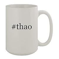 #thao - 15oz Ceramic White Coffee Mug, White