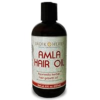 Amla Hair Oil (8 oz) Rosemary oil | Herbal scalp treatment | Great for hair loss, balding, thinning of hair, for beard growth, made with Amla (Amalaki) - Indian gooseberry