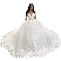 Melisa Beach Lace up Corset Princess Bridal Gowns Train Off The Shoulder Sequins Wedding Dresses for Bride Long